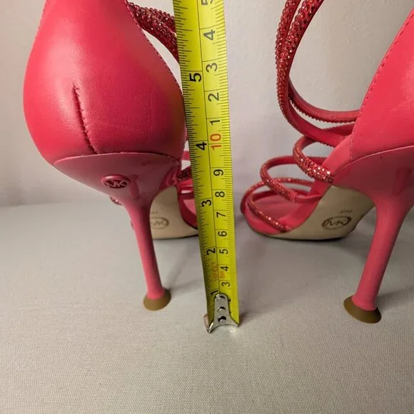 Michael Kors Imani Embellished Pink Sandal Size 8 - Picture 8 of 9